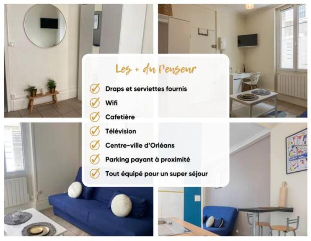 Apartamento Le Penseur Studio Orléans Exterior foto